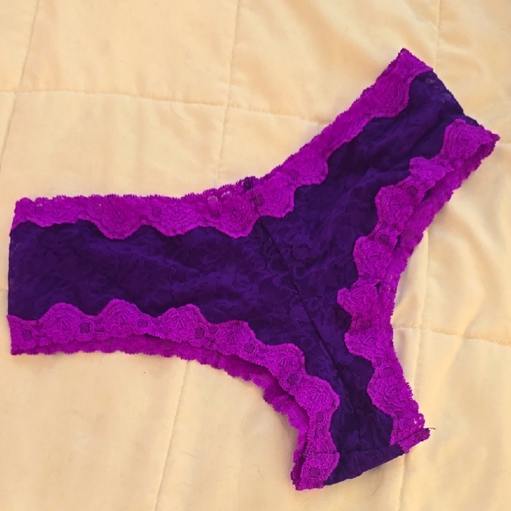 Purple Lace Women's Tanga Panty